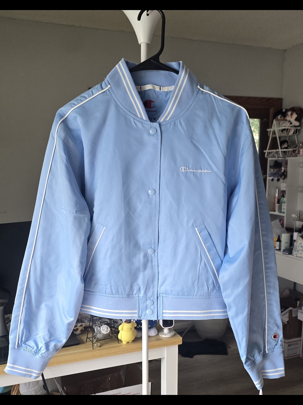 Champion Women's Light Blue Bomber Jacket
